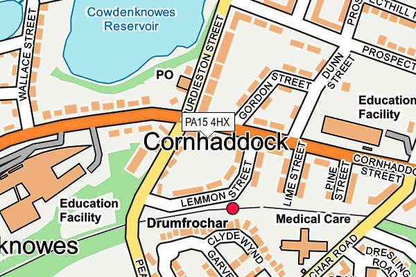 PA15 4HX map - OS OpenMap – Local (Ordnance Survey)