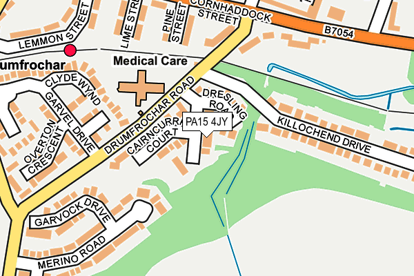 PA15 4JY map - OS OpenMap – Local (Ordnance Survey)