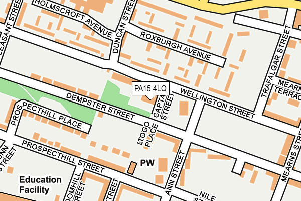 PA15 4LQ map - OS OpenMap – Local (Ordnance Survey)