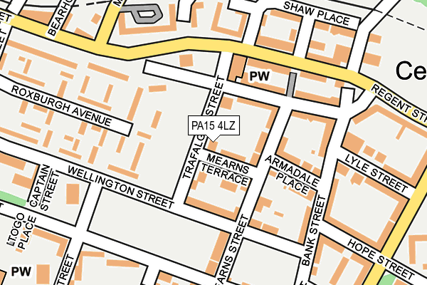 PA15 4LZ map - OS OpenMap – Local (Ordnance Survey)