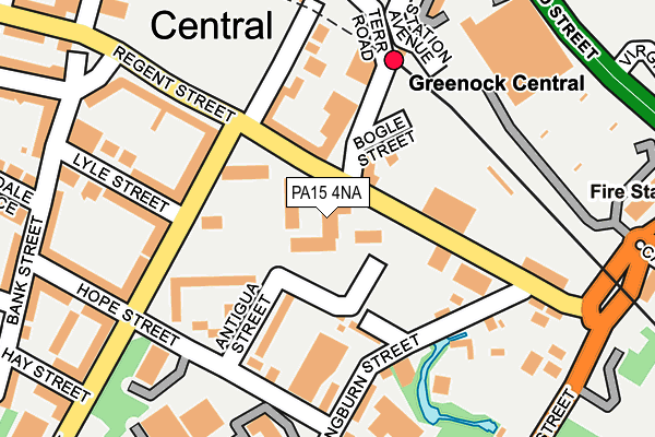 PA15 4NA map - OS OpenMap – Local (Ordnance Survey)