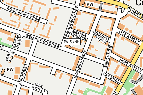 PA15 4NH map - OS OpenMap – Local (Ordnance Survey)