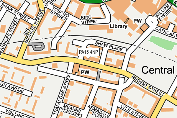 PA15 4NP map - OS OpenMap – Local (Ordnance Survey)