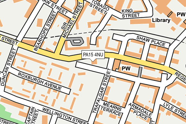 PA15 4NU map - OS OpenMap – Local (Ordnance Survey)