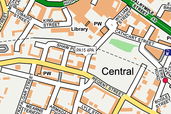 PA15 4PA map - OS OpenMap – Local (Ordnance Survey)