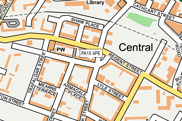 PA15 4PE map - OS OpenMap – Local (Ordnance Survey)