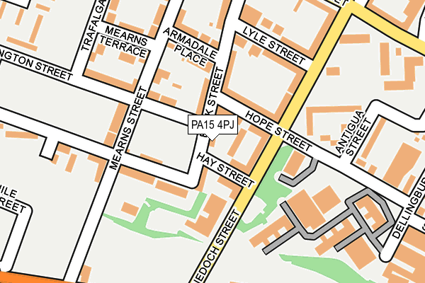 PA15 4PJ map - OS OpenMap – Local (Ordnance Survey)