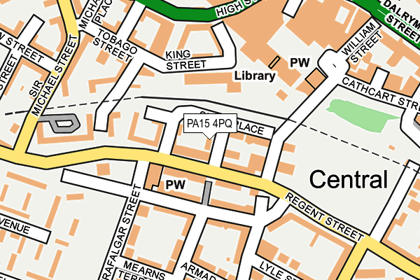 PA15 4PQ map - OS OpenMap – Local (Ordnance Survey)