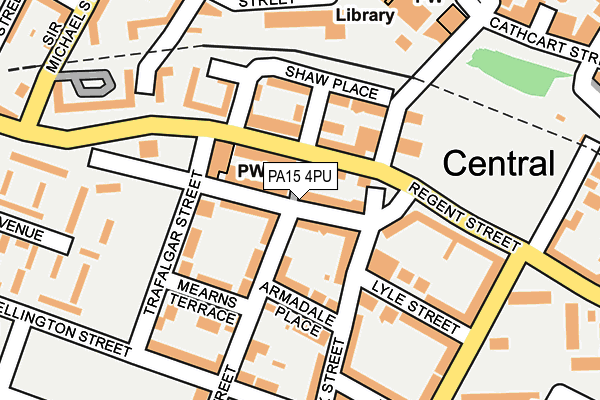 PA15 4PU map - OS OpenMap – Local (Ordnance Survey)