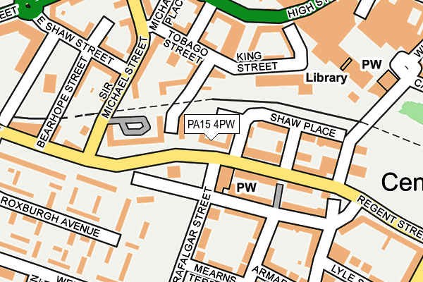 PA15 4PW map - OS OpenMap – Local (Ordnance Survey)