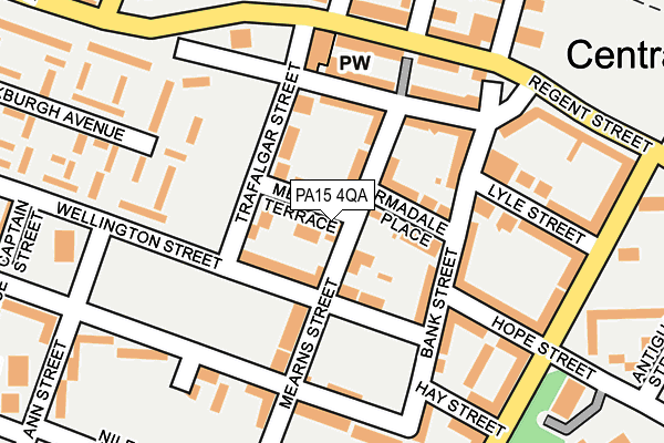PA15 4QA map - OS OpenMap – Local (Ordnance Survey)
