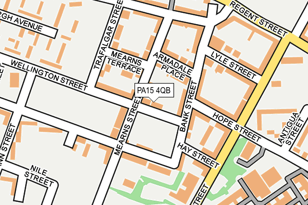 PA15 4QB map - OS OpenMap – Local (Ordnance Survey)