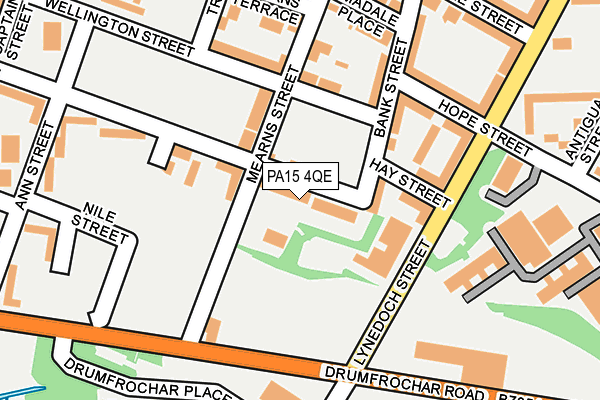 PA15 4QE map - OS OpenMap – Local (Ordnance Survey)