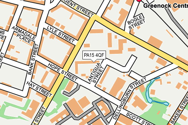 PA15 4QF map - OS OpenMap – Local (Ordnance Survey)