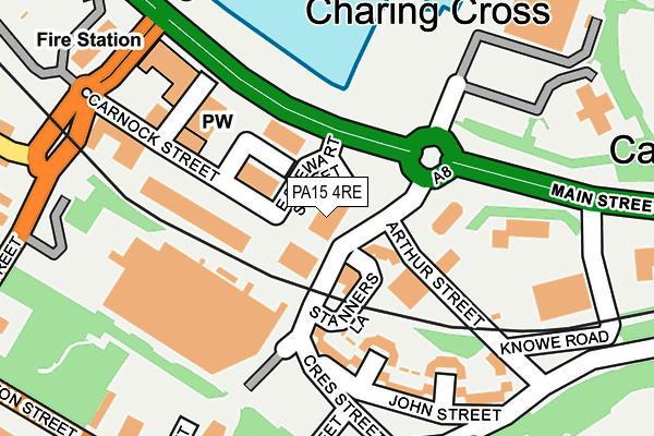 PA15 4RE map - OS OpenMap – Local (Ordnance Survey)