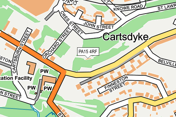 PA15 4RF map - OS OpenMap – Local (Ordnance Survey)