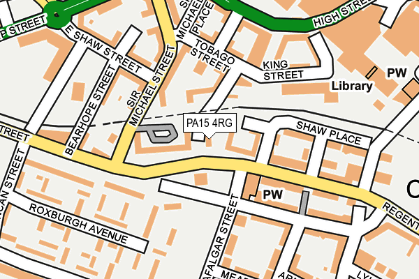 PA15 4RG map - OS OpenMap – Local (Ordnance Survey)