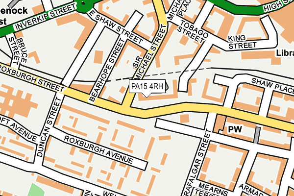 PA15 4RH map - OS OpenMap – Local (Ordnance Survey)