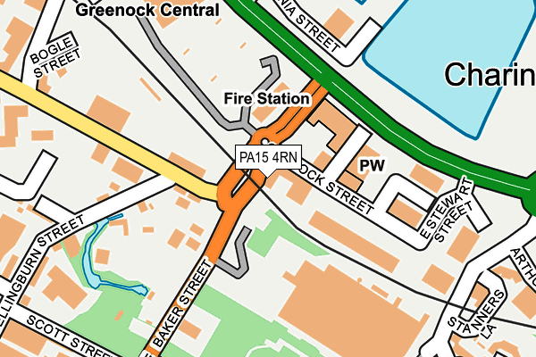 PA15 4RN map - OS OpenMap – Local (Ordnance Survey)