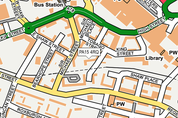 PA15 4RQ map - OS OpenMap – Local (Ordnance Survey)
