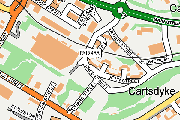 PA15 4RR map - OS OpenMap – Local (Ordnance Survey)