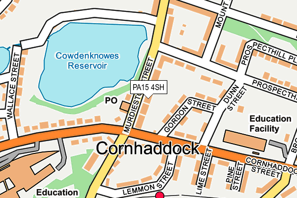 PA15 4SH map - OS OpenMap – Local (Ordnance Survey)