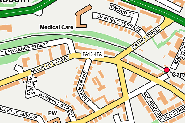 Map of MCDADE'S PHARMACY LTD at local scale