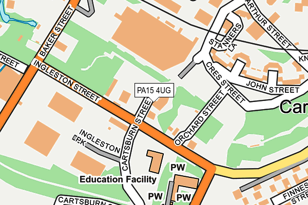 PA15 4UG map - OS OpenMap – Local (Ordnance Survey)