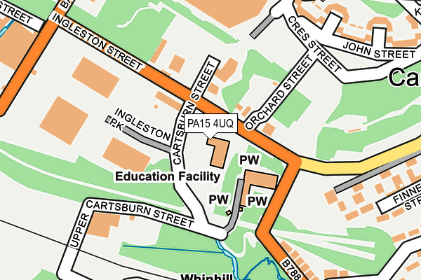 PA15 4UQ map - OS OpenMap – Local (Ordnance Survey)