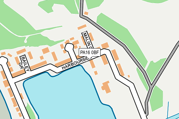 PA16 0BF map - OS OpenMap – Local (Ordnance Survey)