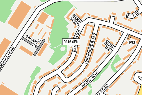 PA16 0EN map - OS OpenMap – Local (Ordnance Survey)