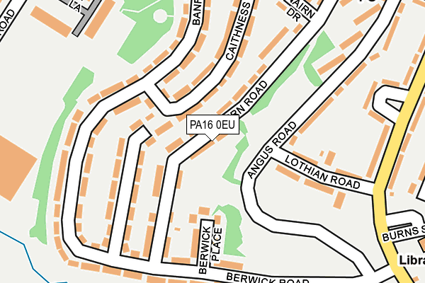 PA16 0EU map - OS OpenMap – Local (Ordnance Survey)