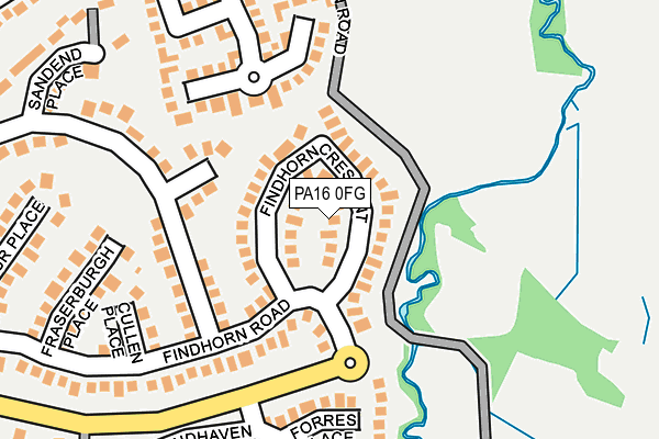 PA16 0FG map - OS OpenMap – Local (Ordnance Survey)