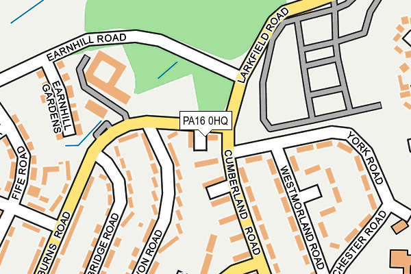 PA16 0HQ map - OS OpenMap – Local (Ordnance Survey)