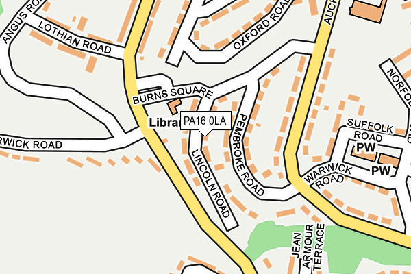 PA16 0LA map - OS OpenMap – Local (Ordnance Survey)