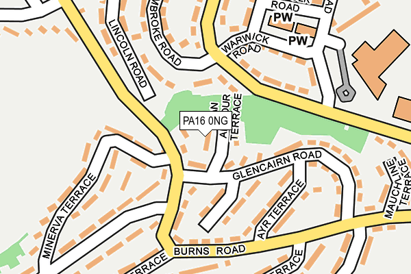 PA16 0NG map - OS OpenMap – Local (Ordnance Survey)