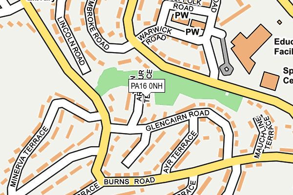 PA16 0NH map - OS OpenMap – Local (Ordnance Survey)