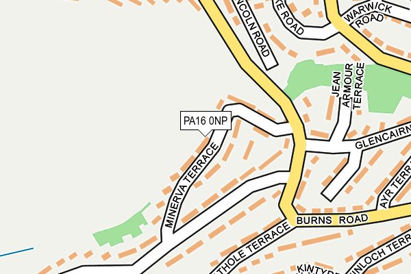 PA16 0NP map - OS OpenMap – Local (Ordnance Survey)
