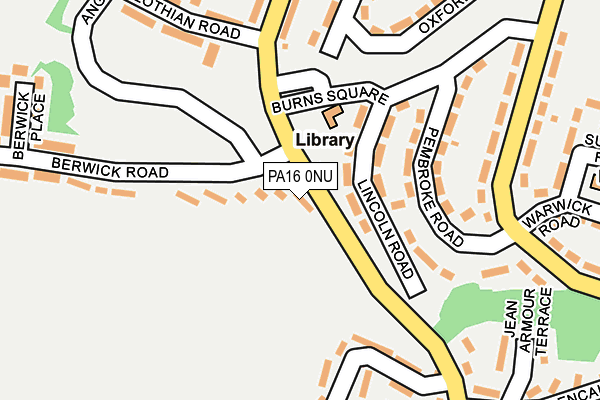 PA16 0NU map - OS OpenMap – Local (Ordnance Survey)