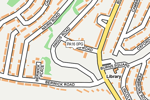 PA16 0PG map - OS OpenMap – Local (Ordnance Survey)