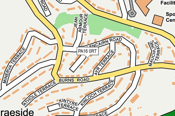 PA16 0RT map - OS OpenMap – Local (Ordnance Survey)