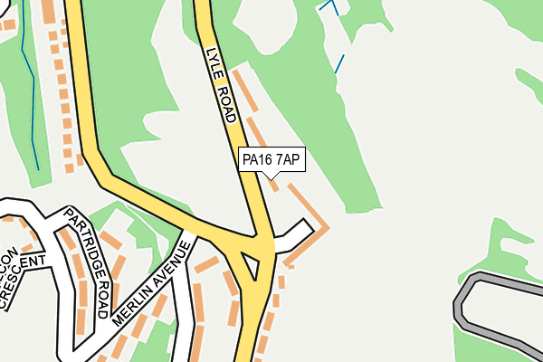 PA16 7AP map - OS OpenMap – Local (Ordnance Survey)