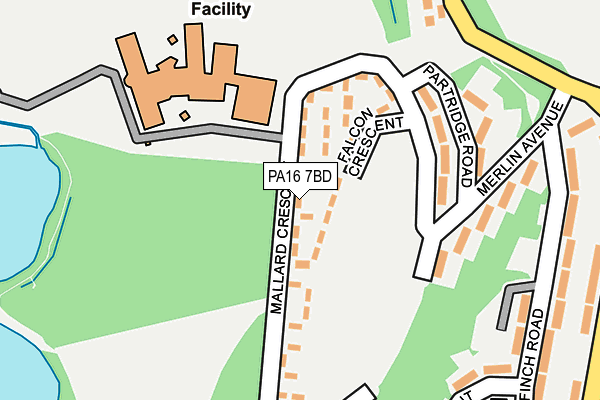 PA16 7BD map - OS OpenMap – Local (Ordnance Survey)