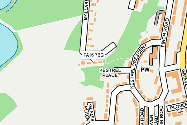 PA16 7BG map - OS OpenMap – Local (Ordnance Survey)