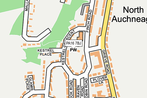 PA16 7BJ map - OS OpenMap – Local (Ordnance Survey)