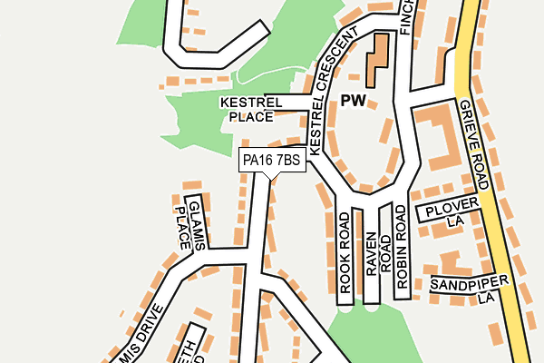 PA16 7BS map - OS OpenMap – Local (Ordnance Survey)