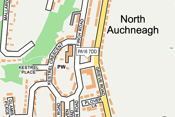 PA16 7DD map - OS OpenMap – Local (Ordnance Survey)
