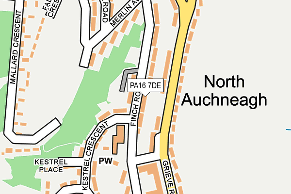 PA16 7DE map - OS OpenMap – Local (Ordnance Survey)