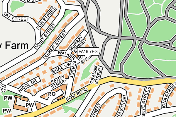 PA16 7EG map - OS OpenMap – Local (Ordnance Survey)