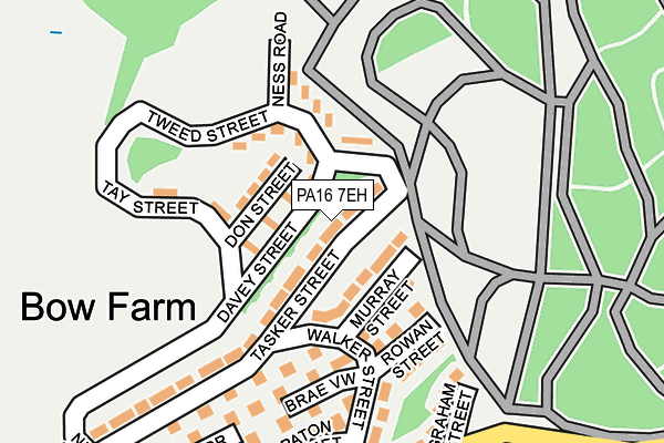 PA16 7EH map - OS OpenMap – Local (Ordnance Survey)